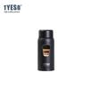 Tyeso 150ml Pocket Insulated Water Bottle Stainless Steel Compact Slim Design High Aesthetic Appeal Cute Perfect for Work Office with Coffee Sticker