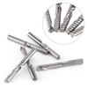 5pcs Tungsten Carbide End Mill Single Flute Spiral CNC Milling Router Bits 6mmx32mm