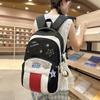 Campus schoolbag female niche design baseball cap backpack junior high school students large capacity commuting light leisure backpack