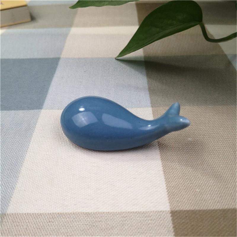 Cute Dolphin Porcelain Chopstick  Rack Holder Home Table Decorative Ornaments
