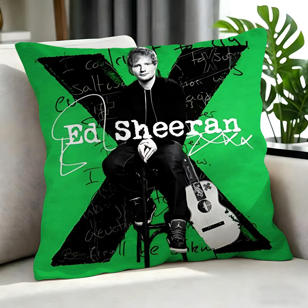 Singer - Ed Sheeran Cushion Cover Cushion Cover Set 4Pcs 50X50 45X45 40X40 Pillowcase Decorative Sofa Home Decor