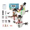 41/86/96/117/131Pcs/Set DIY Christmas Clay Snowman Kit Kids Handmade Build a Snowman Modeling Clay Crafts Xmas Stocking Stuffers Holiday Gift