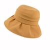 Bucket Hat Women'S Spring And Summer Sun Protection Sun Hat Pleated Small Brim Sun Hat Outdoor Travel Small Fresh Foldable