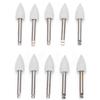 10pcs Dental Polishing Burs Low Speed Dental Grinding Polisher Burs Drill Bits Set Gray 410