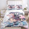 Anime Demon Slayer Potisk Ložní Soupravy 2/3 kusy Nezuko Ložní Prádlo Queen Double Single King Size Sada Povlaku na Přikrývku Děti Dospělí Dárek