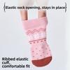 4PCS Adjustable Anti Slip Dog Socks Elastic Puppy Shoes Socks Pet Foot Covers  Indoor Use