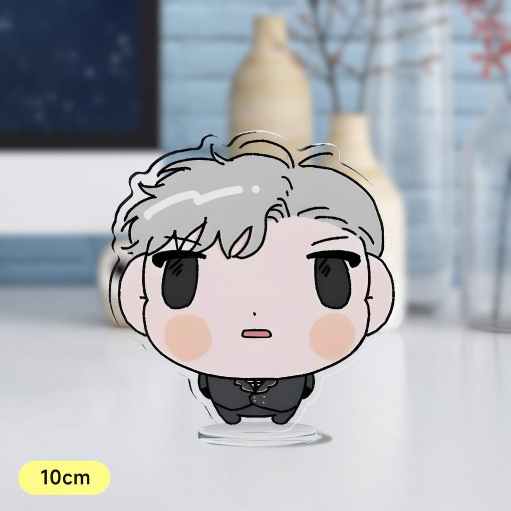 Hot Korean Cartoon BL Manga Anime Roses and Champagne Acrylic Stand Figure Standing Desktop Display Fans Collection Jewelry Gift
