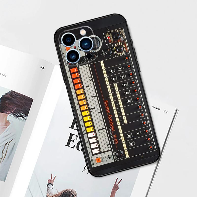 

Винтажный чехол-синтезатор для iPhone 14, 13, 12, 11, 15 Pro Max Plus XS Max X XR 7 8 Plus 13 12, мини-чехол для телефона iPhone 13 mini