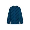 All Over Logo Crewneck Wool Knit Sweater 'Petrol Blue' Men's 657400T15672470