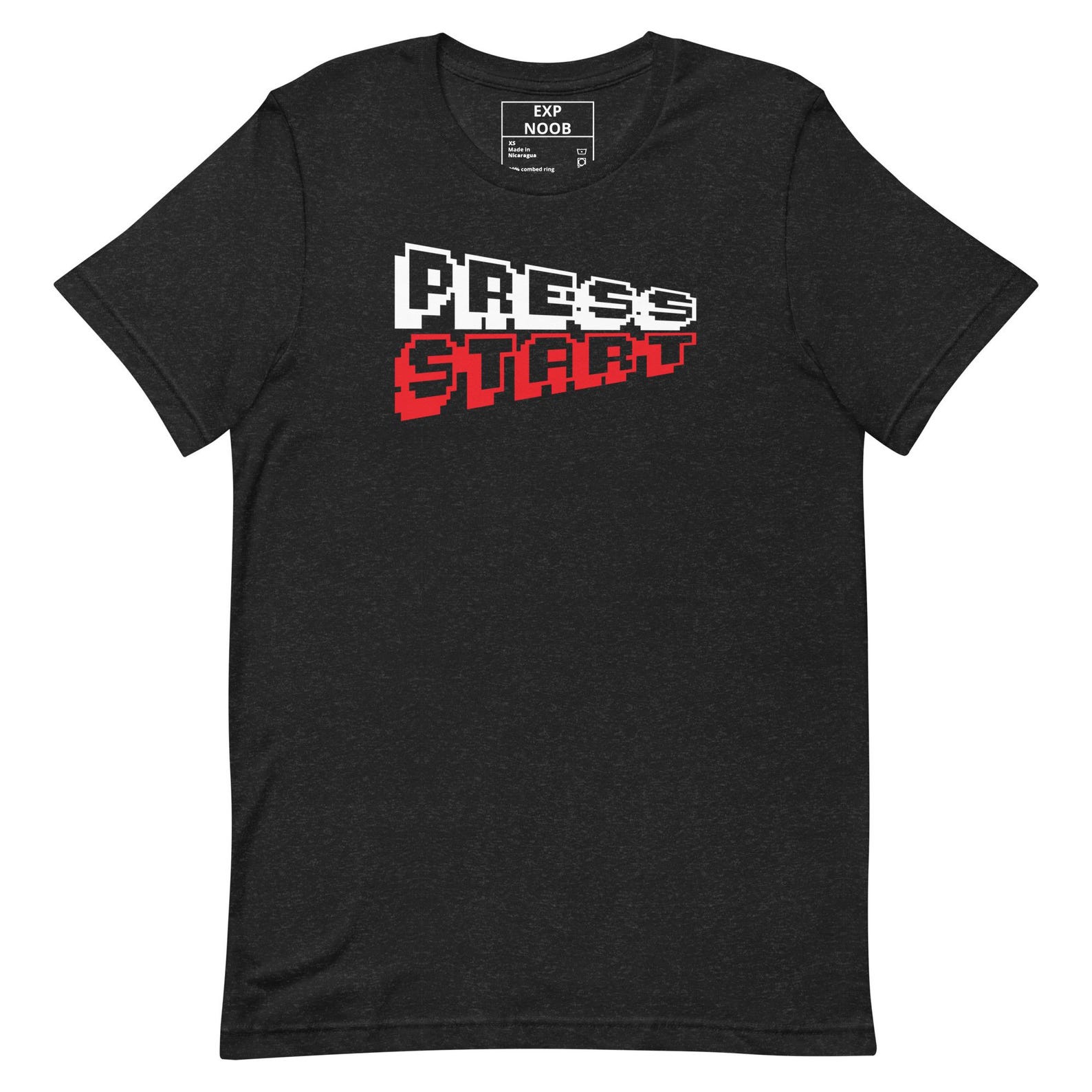 PRESS START Retro Gaming T-Shirt L