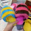 PETCIRCLE Plush Dog Toy: Colorful Six-Stripe Slipper for Teddy & Bichon