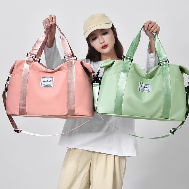 Shoulder hand-held travel bag Women's wet and dry separation Sports Yoga Fitness bag Large capacity storage Luggage bag