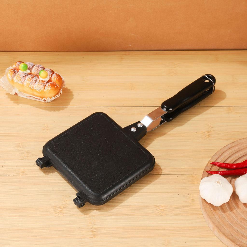 Sandwich Maker Pan With Nonstick Aluminum Griddle For Breakfast And Snack Preparation