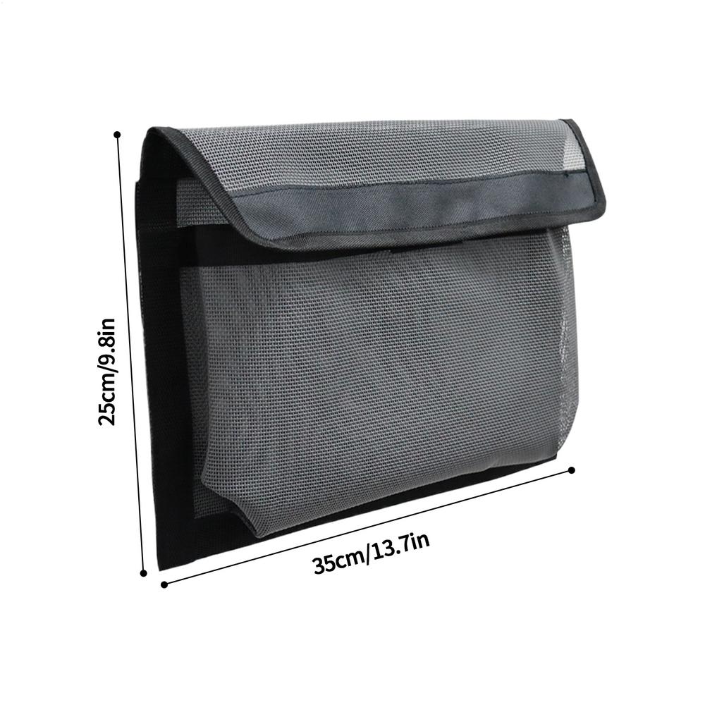 Sac de rangement Auto-adhésif Sac de rangement pour bateau avec couvercle Étanche Sac en maille marine pour bateau Adhésif puissant Rangement pour bateau Outils de pêche