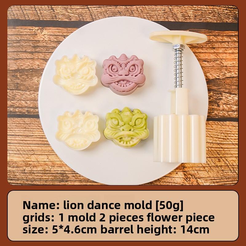 New Mid-Autumn Festival Mooncake Mold, Three-dimensional Cherry Blossom Hand-pressed Home Ice Skin Baking Mold