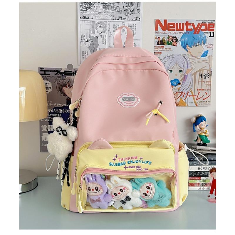 The New Schoolbag Is High-value, Fresh and Sweet, College-style Backpack, Light Travel and Large-capacity Backpack for Junior High School Students.