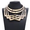 Metall Choker Halskette mit geometrischem Design für modebewusste Frauen