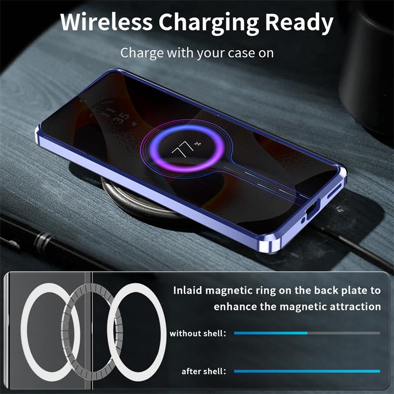 Magnetický kovový matný ochranný kryt MOTO Edge50Pro pro Motorola X50U (2024).