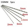 Tools Drill Bit Lot Silver 2mm-5mm 2/3/3.5/4/5mm Replace High Speed Steel