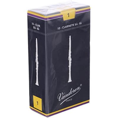 Vandoren Traditional 1 Reed for Clarinet Hardness B (Vandoren)