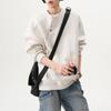 Young Style Fashionable Zipper Sweatshirts Autumn Round Neck Basic Men's Clothing Solid Color Loose Casual Long Sleeve Hoodies