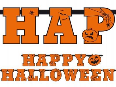 Baner Napis Happy Halloween  210Cm  1 Szt.