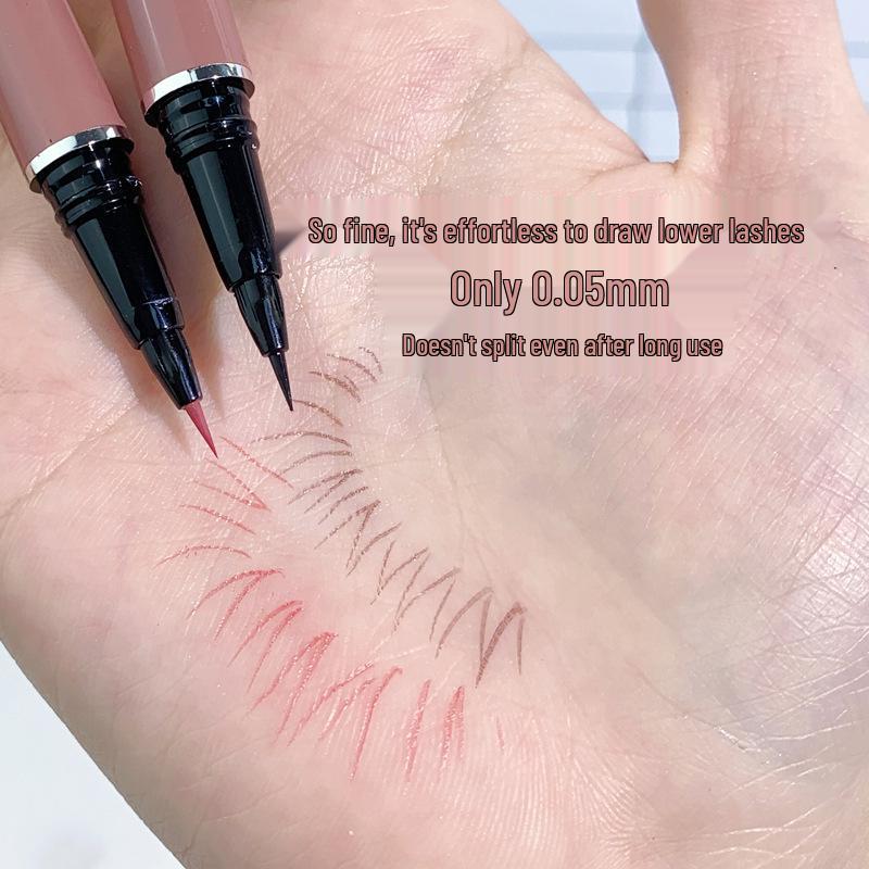Stilou Eyeliner Impermeabil Mătăsos Xixi - Prietenos cu Începătorii, Ultra-Subțire pentru Genele Inferioare, Multi-Utilizare într-o Singură Mișcare