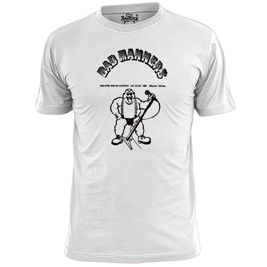 Mens Bad Manners Malvern Gig Poster T shirt Ska 2 Tone Specials Madness 4XL