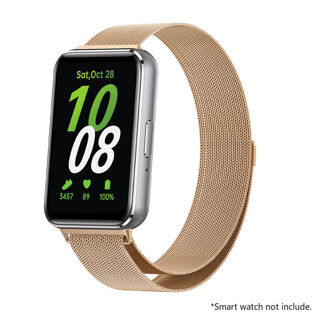 Pasek ze stali nierdzewnej do smartwatcha Samsung Galaxy Fit 3, bransoletka magnetyczna typu pętla mediolańska, opaska na nadgarstek Fit3, etui na nadgarstek