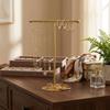 Horizontal Bar T-Shaped Stand Metal Frame Jewelry Storage Rack Necklace Holder  Window Showcase