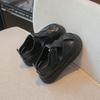 Unisex Closed Leather Sandals For Children  New Summer Kids' Thick-Soled Beach Shoes Anti-Slip Simple And Classic