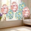 Easter Egg Paper Lantern Bunny Chick Flower Pattern Egg Shaped Hanging Lantern for Easter Party Home Decor