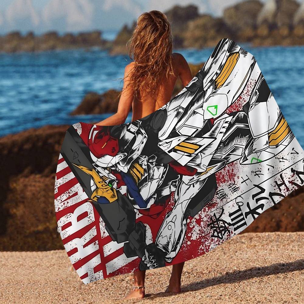 Animation Sci-Fi G-GUNDAMES Microfiber Beach Towel Absorbent Quick Dry Soft Yoga Swimming Resort Mountain Climbing Towel