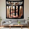 Fashion Killa Tapestry Wall Hanging, Streetwear Style Art, Wall Decor for Bedroom Living Room Dorm