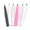 Stainless Steel Eyebrow Tweezers: High-Precision, Multi-Purpose Hair Removal with Flat and Slanted Tips for Eyebrow Shaping
