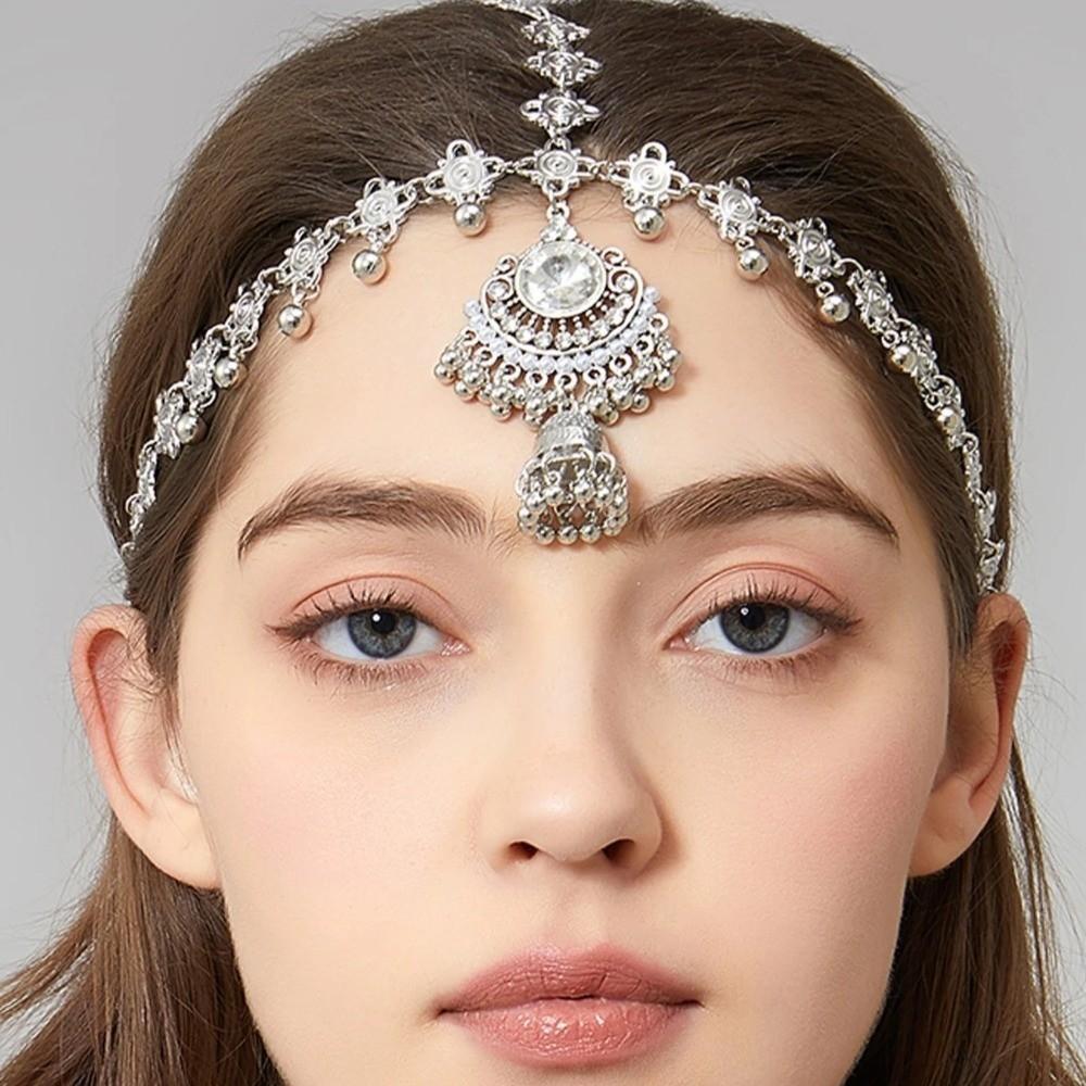 Multifunctional Forehead Pendant Elegant Forehead Pendant Beads Tassel Hair Accessories