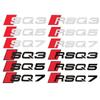 1PCS 3D ABS Car Styling Body Tail Trunk Emblem Sticker Decoration for 1s RSQ3 RSQ5 RSQ7 SQ3 SQ5 SQ7 Badge Auto Accessories