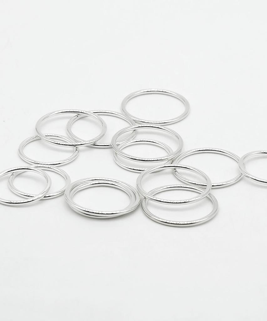 Iamj [925 Silver] Basic Plain Ring_1.5Mm