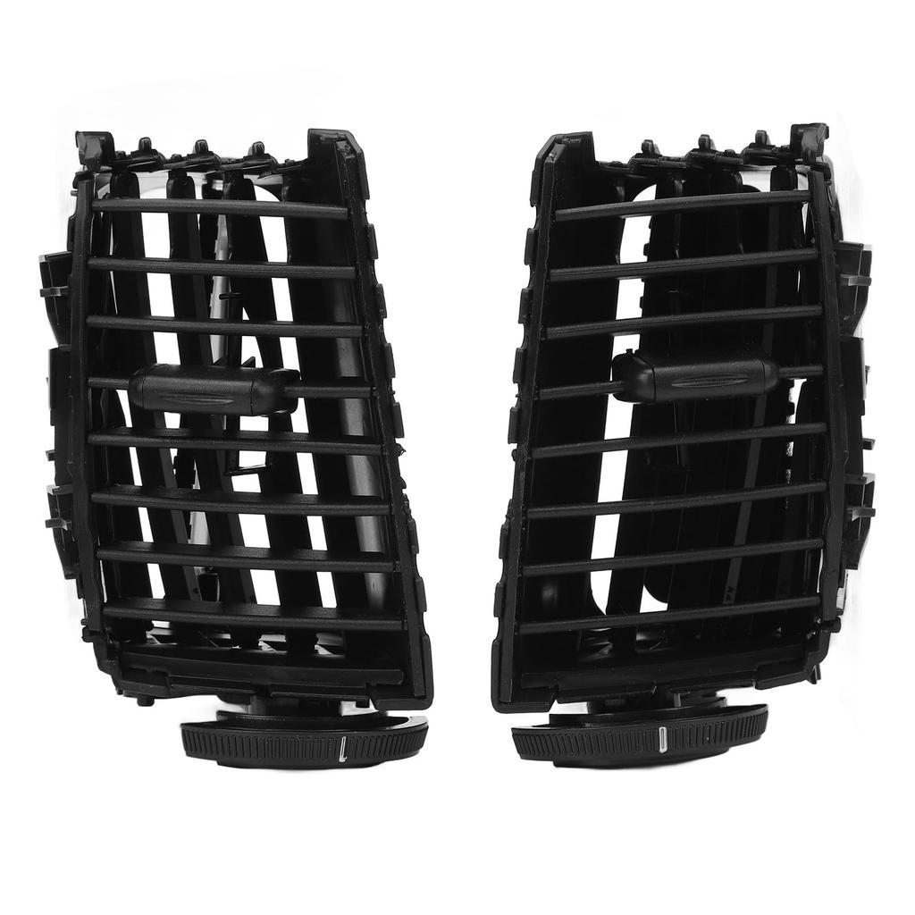 Car Dashboard Air Vent Wooden Grain Dash Left Right Air Outlet Kit with Frame Panel for Land Cruiser FJ100 1998‑2007