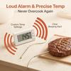 Digital Oven Thermometer  58°F To 572°F LCD Display with Heat Resistant Probe   High Low Temperature Alarm Cooking Thermometer with Magnetic Mount Fo