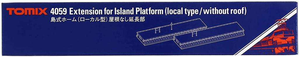 TOMIX N gauge island local extension model railway supplies platform, type, roofless, 4059,
