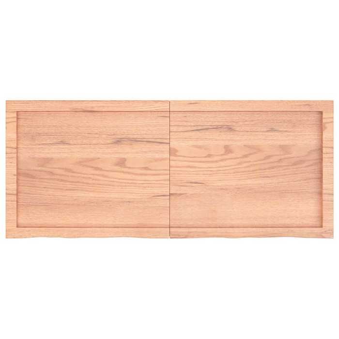 VidaXL Dessus de table marron clair 120x50x4 cm bois chêne traité 3156373