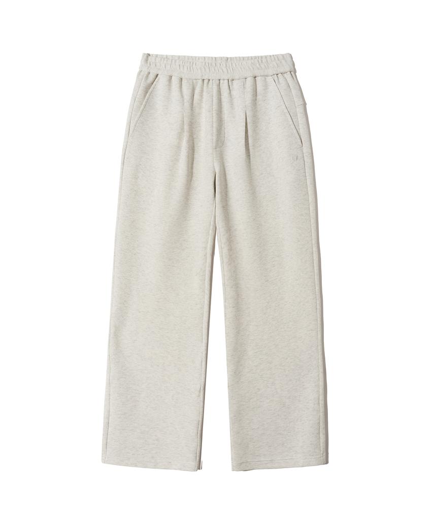 Beoteopeullaiseupocheuweeo Original Logo Two-Tuck Sweatpants Oatmeal
