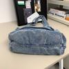 Classic Denim Tote Bag for Women – Lightweight & Durable with Front Zip Pocket, Perfect for Everyday Use