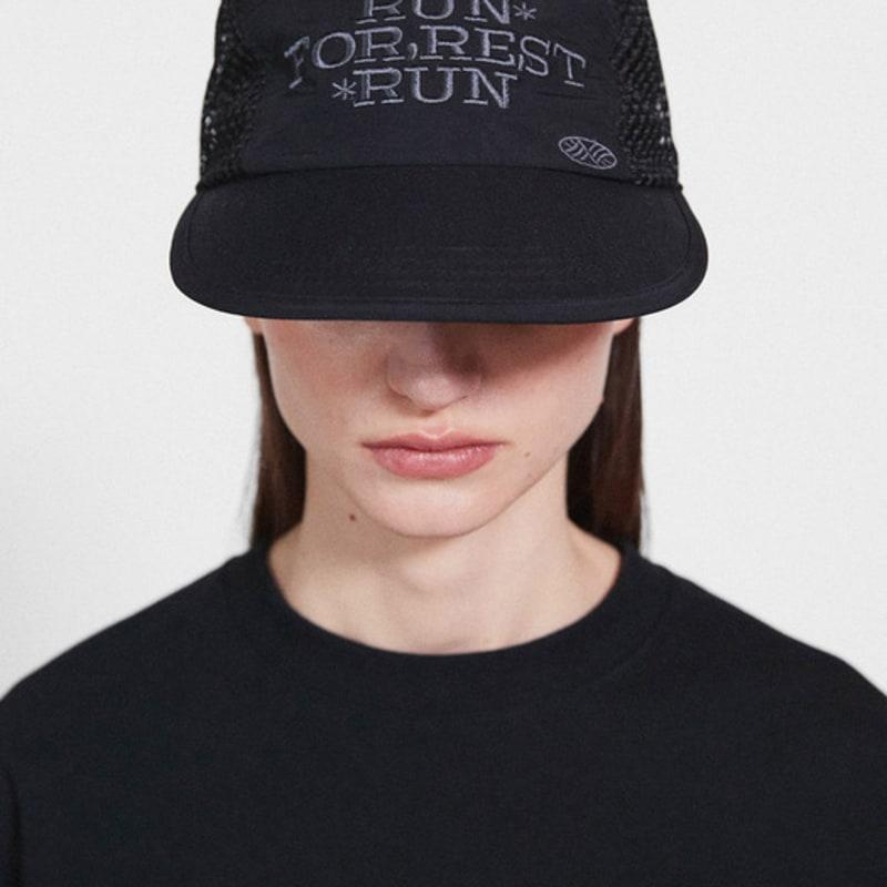 

MENASOO Run For Rest Run Mesh Camp Cap_Black Black_F