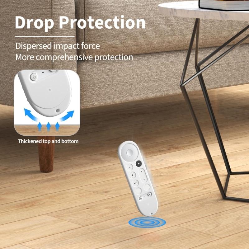 Silicone Protective Cover Case For TV Streamer 4K TV 2024 Remote Case NonSlip Skin Cover Protector Precise Cutout