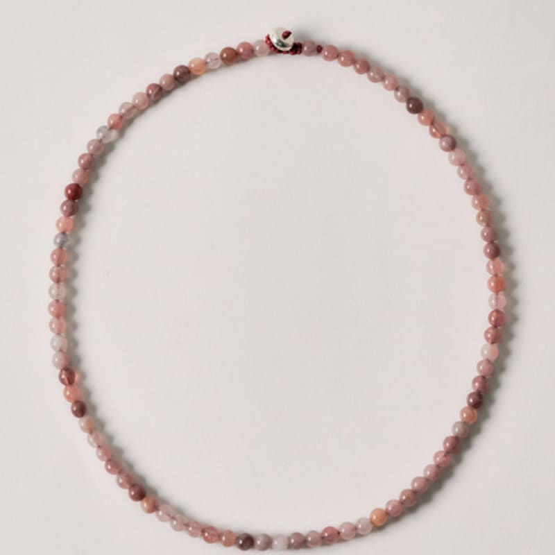 KODO Bead Collar Necklace(Rose Dust)