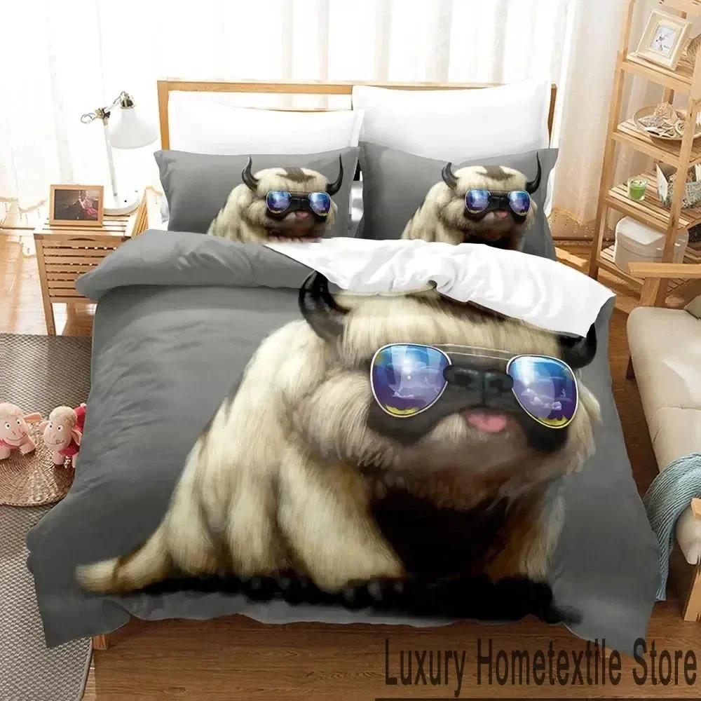 3D Print Cartoon Avatar The Last Airbender Bedding Set Boys Girls Twin Queen King Size Duvet Cover Pillowcase Bed Boys Adult