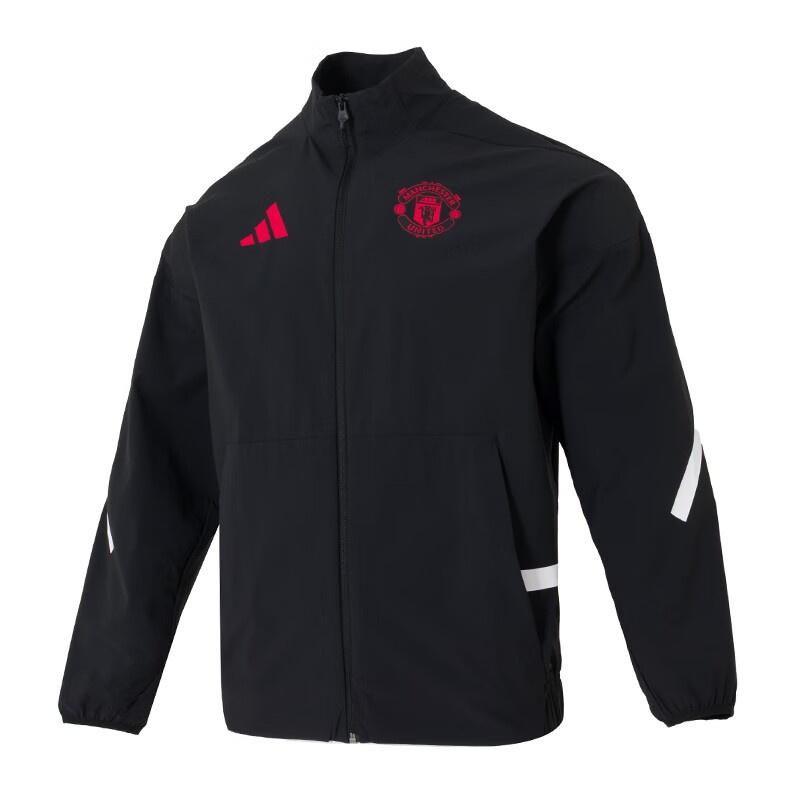 adidas Manchester United Z.N.E. Anthem Jacket N/A Asia Sizing Black Men s JM5559 XL