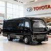 1:33 Toyota Coaster BUS Legierungsmodellauto Spielzeug Diecasts Metallguss Sound und Licht Auto Spielzeug Für Kinder Fahrzeug